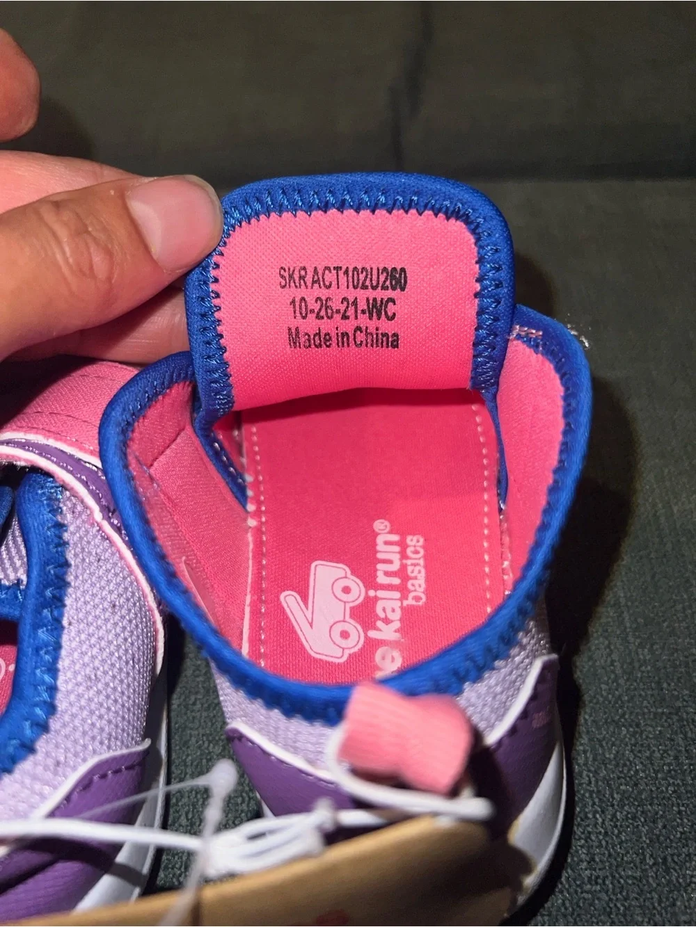 See Kai Run Purple and Blue Baby Hook-and-Loop Walkers